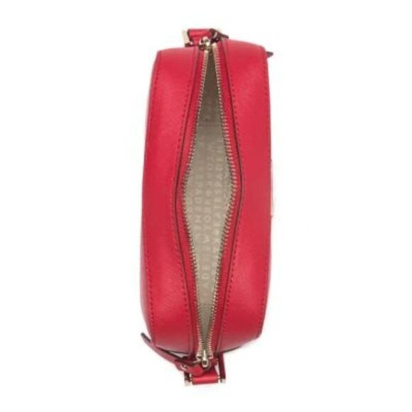 Kate Spade Womens Red Chili Leather Cammie Zip Top Small Crossbody Handbag New - Picture 5 of 12